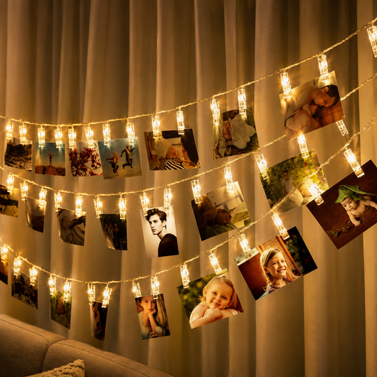 LED String Lights with Photo Clips