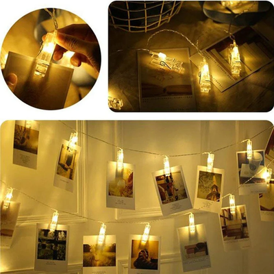 LED String Lights with Photo Clips