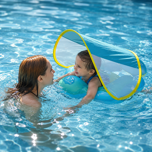 Baby Float with Detachable Sun Shade