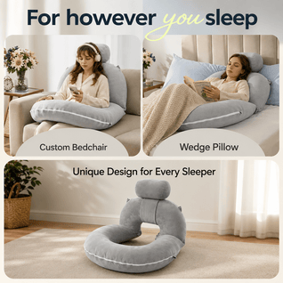 U-Shaped Reading Pillow for Bed