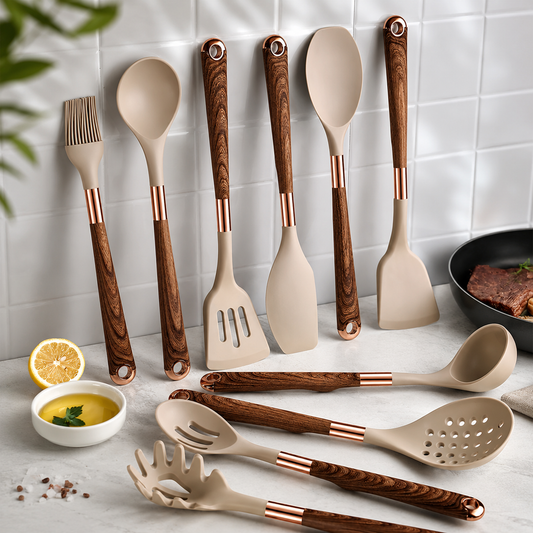 Silicone Kitchen Utensils Set 10-Piece