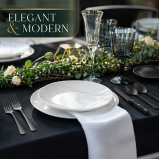Black Stainless Steel Cutlery Set