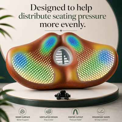 Ergonomic Noseless Bike Saddle