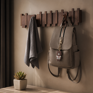 Solid Wood Coat Rack