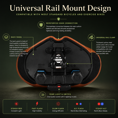 Ergonomic Noseless Bike Saddle
