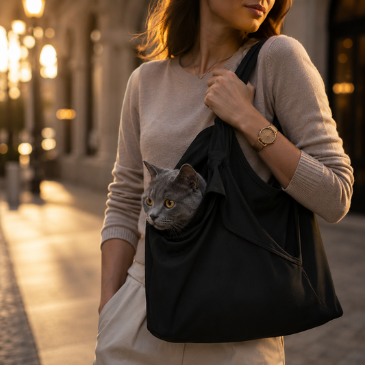 Anti Scratching Travel Cat Carrier Pouch