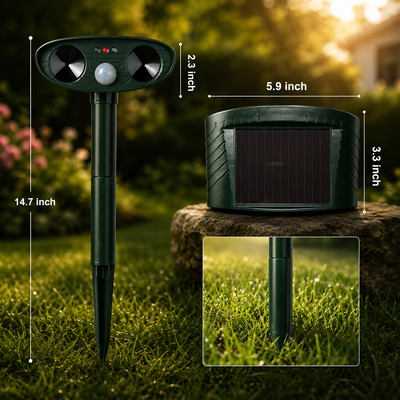 Solar Ultrasonic Armadillo Repeller