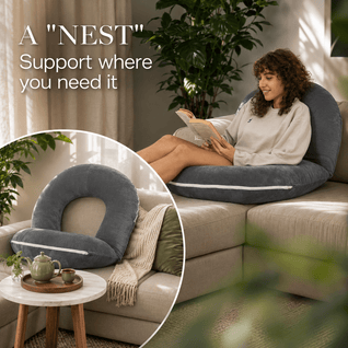 U-Shaped Reading Pillow for Bed
