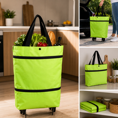 Foldable Shopping Bag with Wheels
