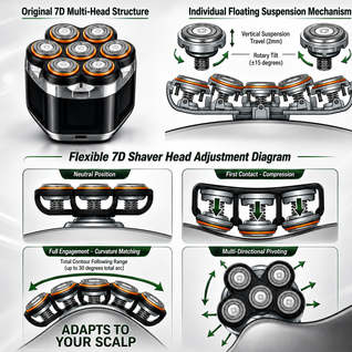 7-Head Electric Shaver