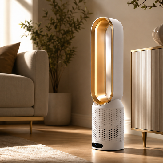 Bladeless Tower Fan with Air Purifier