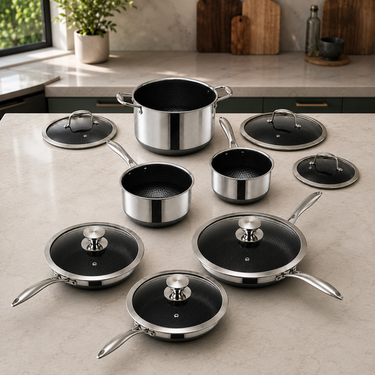 Hybrid Non-Stick Cookware Set, 12-Piece