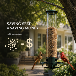Squirrel Proof Bird Feeder with Spinning Perch