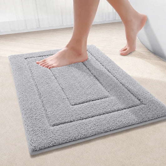 Geometric Bath Mat and Runner