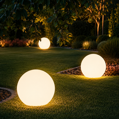 Cordless Garden Globe Light