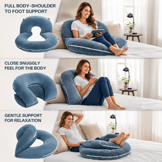 U-Shaped Reading Pillow for Bed
