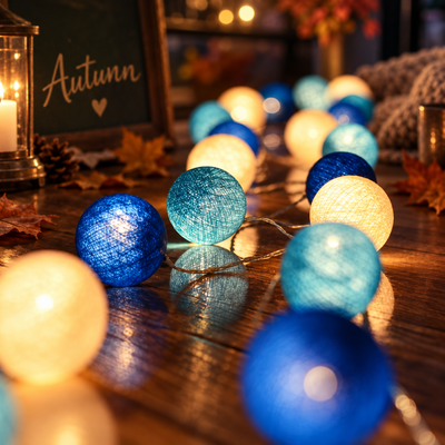 Cotton Ball String Lights