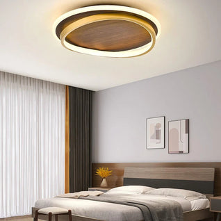 Walnut Grain LED Ceiling Light