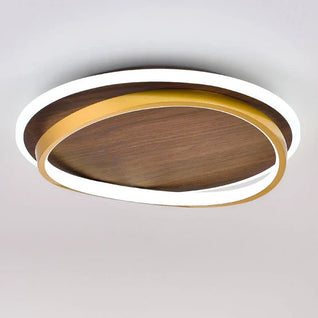 Walnut Grain LED Ceiling Light