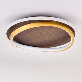 Walnut Grain LED Ceiling Light