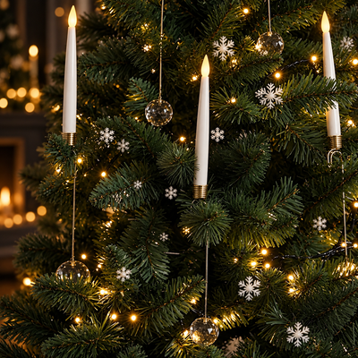 LED Christmas Tree Candles with Remote