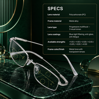 Progressive Multifocal Reading Glasses