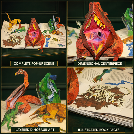 3D Dinosaur Pop-Up Book