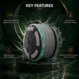 Surround Sound Shower Speakers