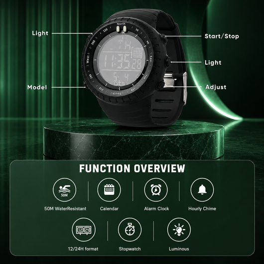 Waterproof Digital Sports Watch