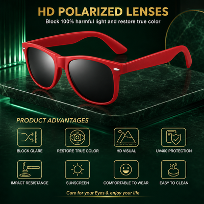 80s Retro Polarized Sunglasses