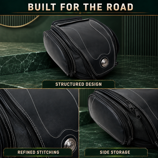 Expandable Motorcycle Tail Bag