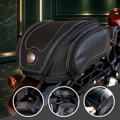 Expandable Motorcycle Tail Bag