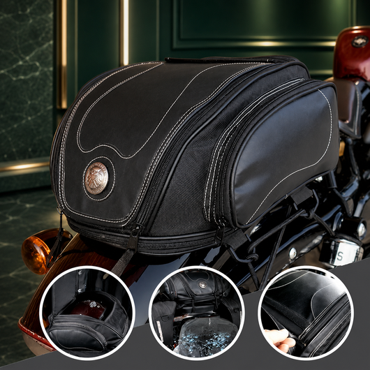 Expandable Motorcycle Tail Bag
