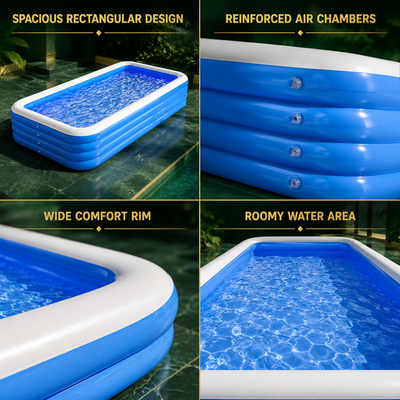Large Rectangular Inflatable Pool