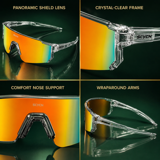 Wide Lens Cycling Sunglasses