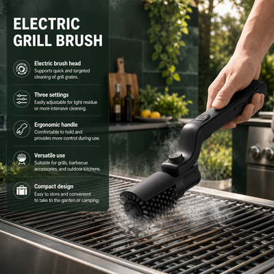 3-Speed Electric Grill Brush