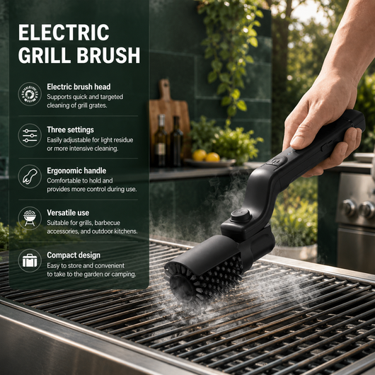 3-Speed Electric Grill Brush