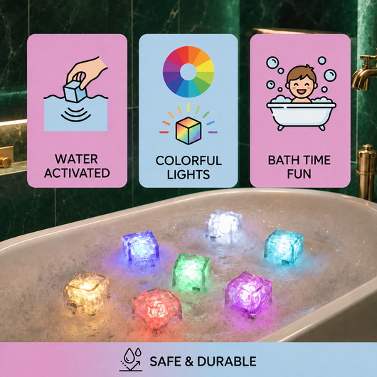Light-Up Bath Cubes for Kids