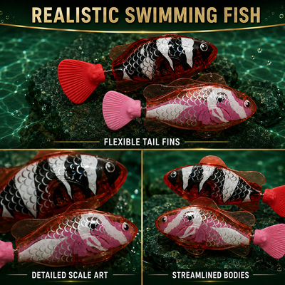 LED Swimming Fish Bath Toy