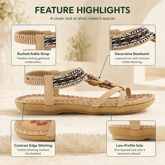 Women's Cushioned Strap Sandals