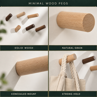 Bram Angular Wall Hooks, Set of 3