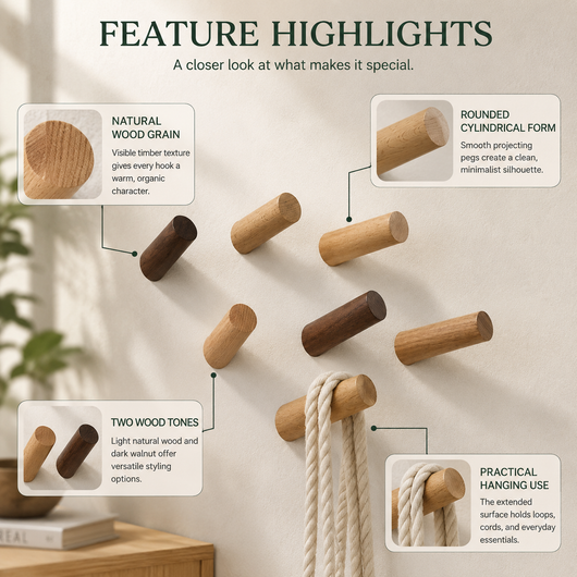 Bram Angular Wall Hooks, Set of 3