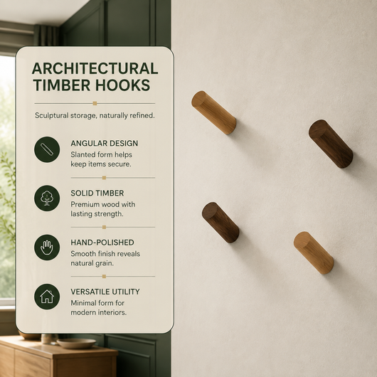 Bram Angular Wall Hooks, Set of 3