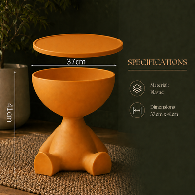 Ylix Round Pedestal Side Table