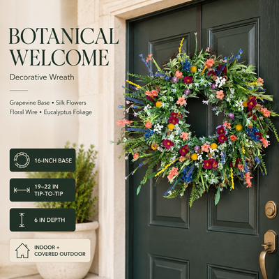 Texas Wildflower Door Wreath