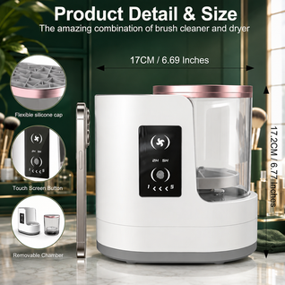 Automatic Makeup Brush Cleaner