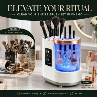 Automatic Makeup Brush Cleaner