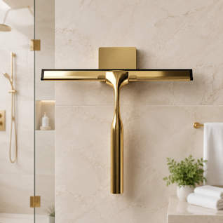 Brass Finish Shower Squeegee