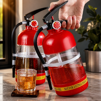 Fire Extinguisher Drink Dispenser