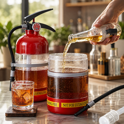 Fire Extinguisher Drink Dispenser